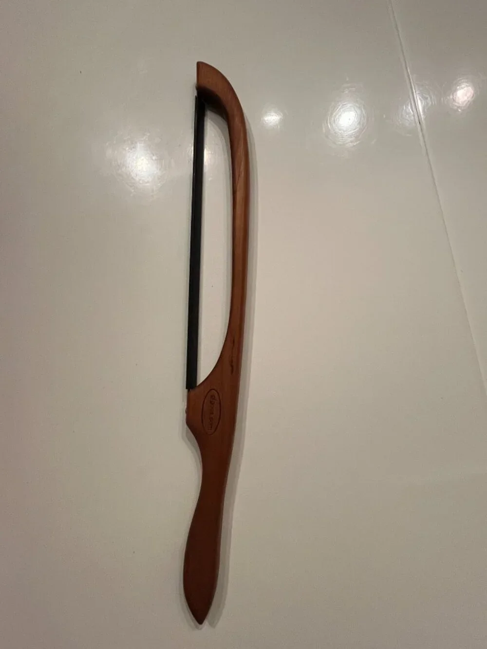 Gigous Handcrafted Yukon Fiddle Bow Bread Knife Wood Sourdough Slicer